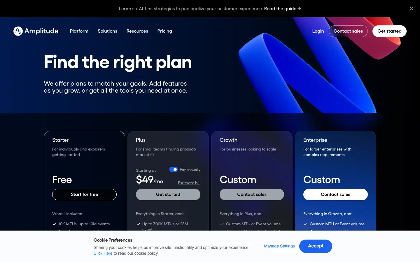 Amplitude AI screenshot 2