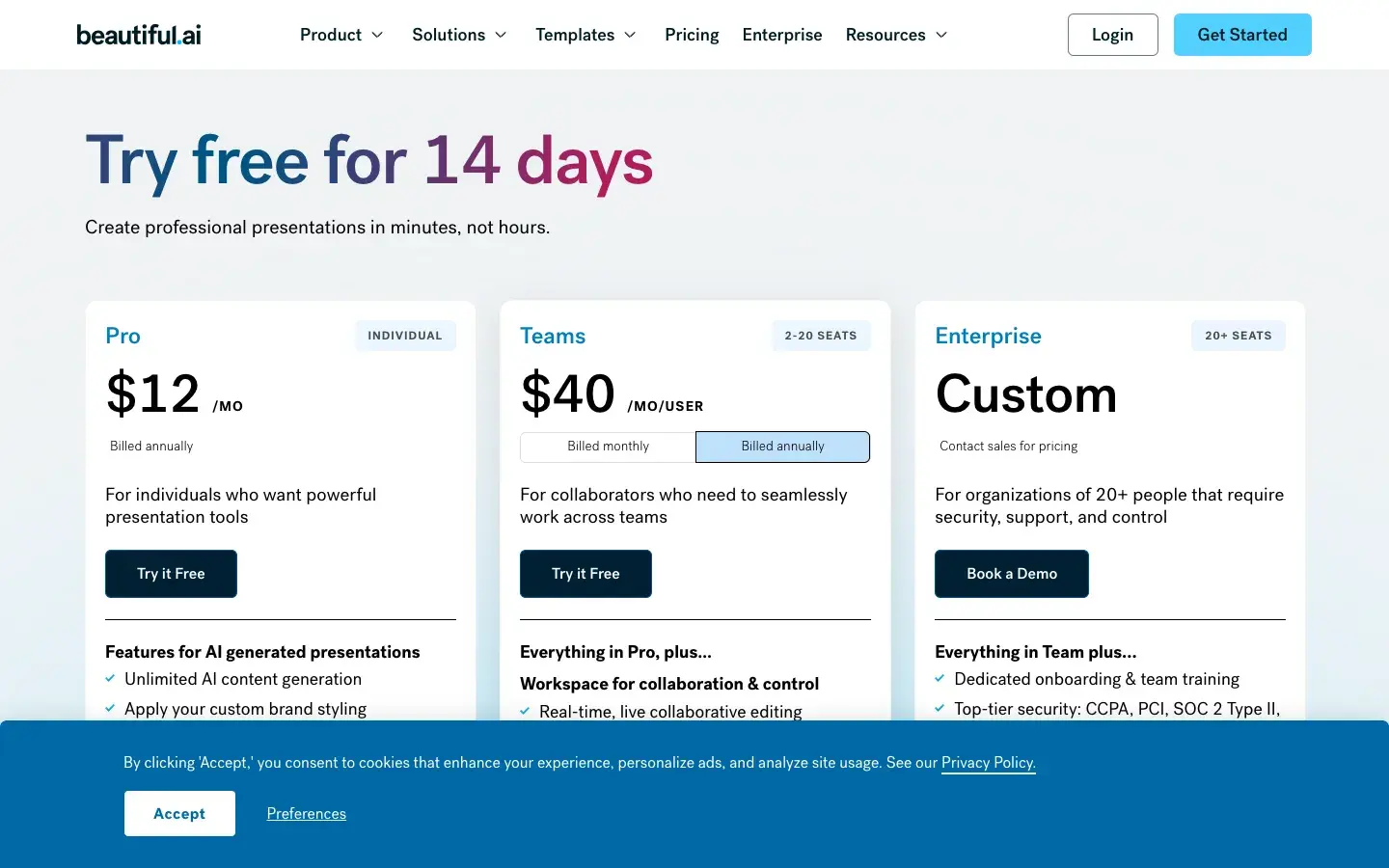 Beautiful.ai screenshot 2