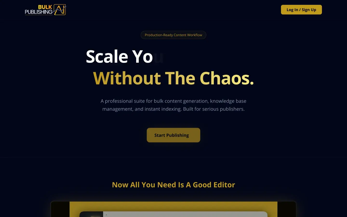 Bulk Publishing AI screenshot 1
