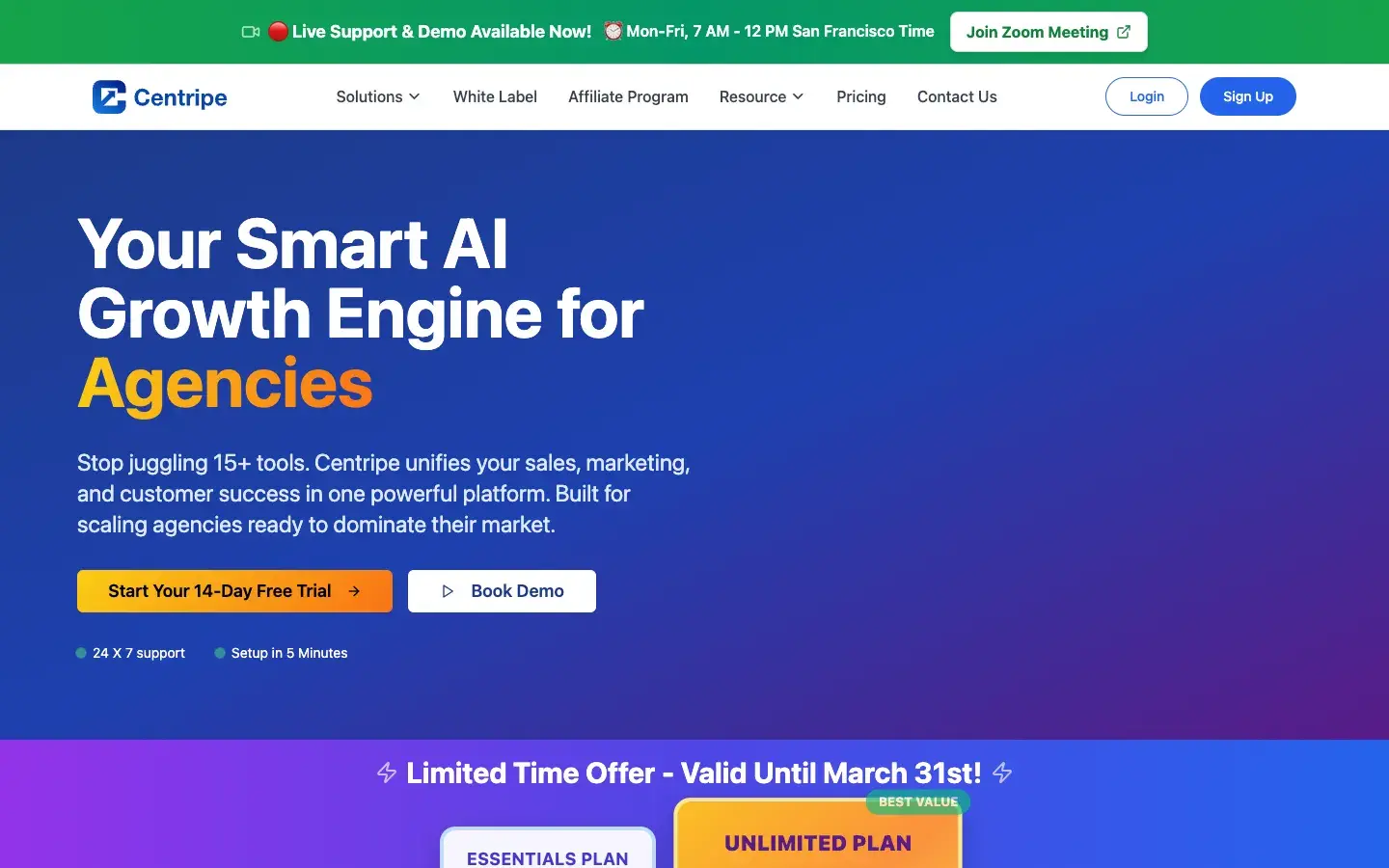 Centripe screenshot 1