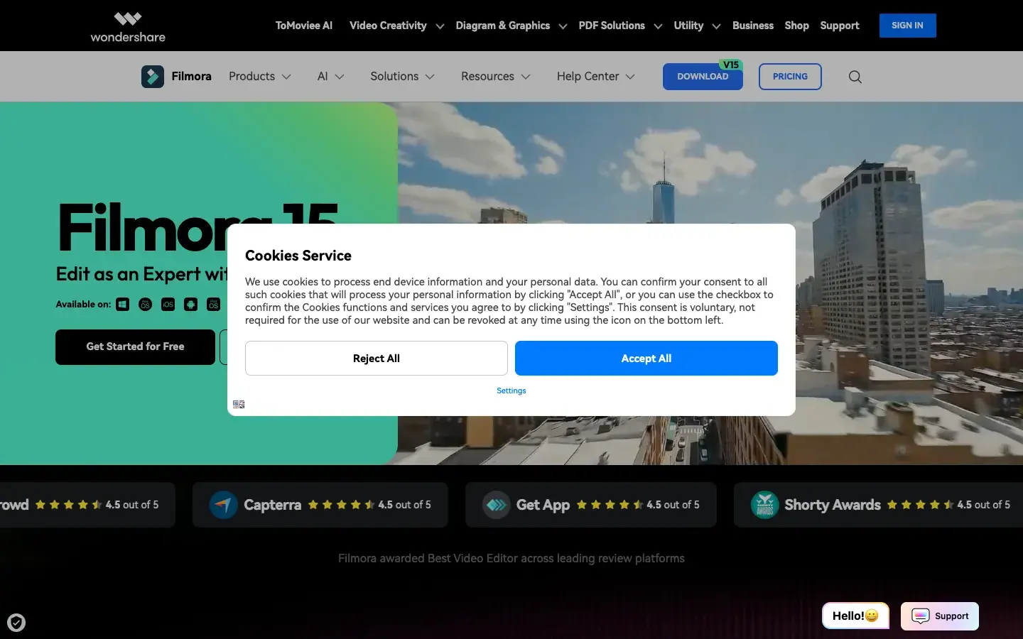 Filmora (AI video tools) screenshot 1