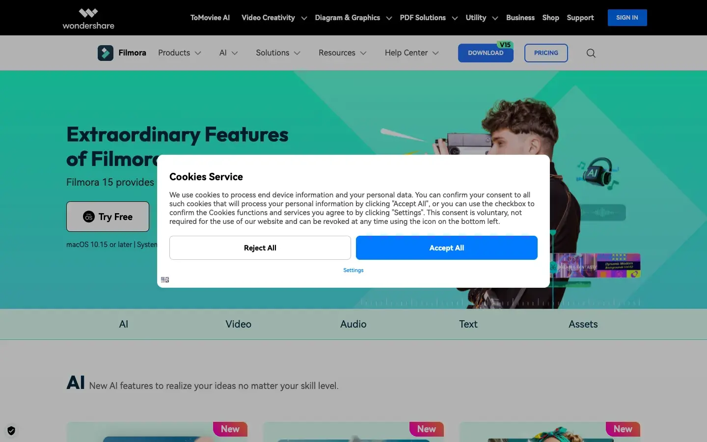 Filmora (AI video tools) screenshot 3
