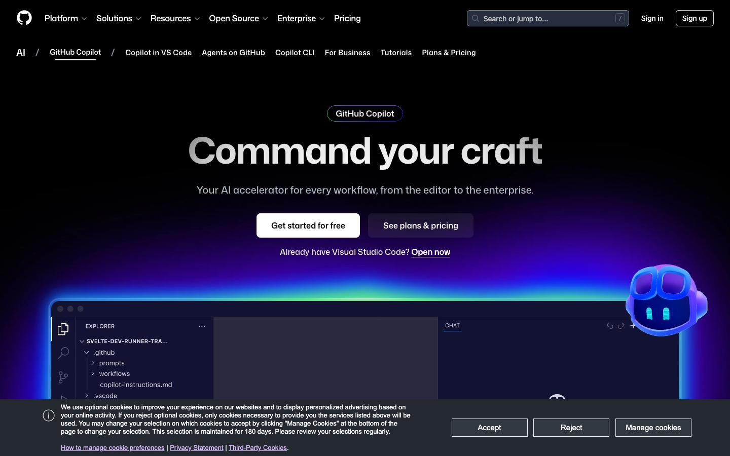 GitHub Copilot screenshot 1