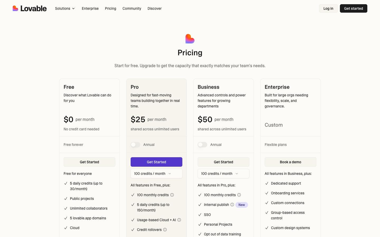 Lovable screenshot 2