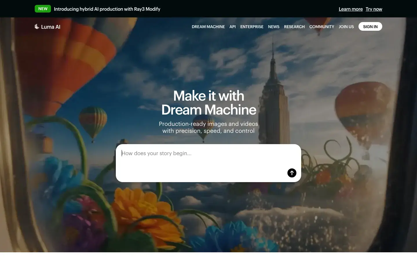Luma Dream Machine screenshot 1