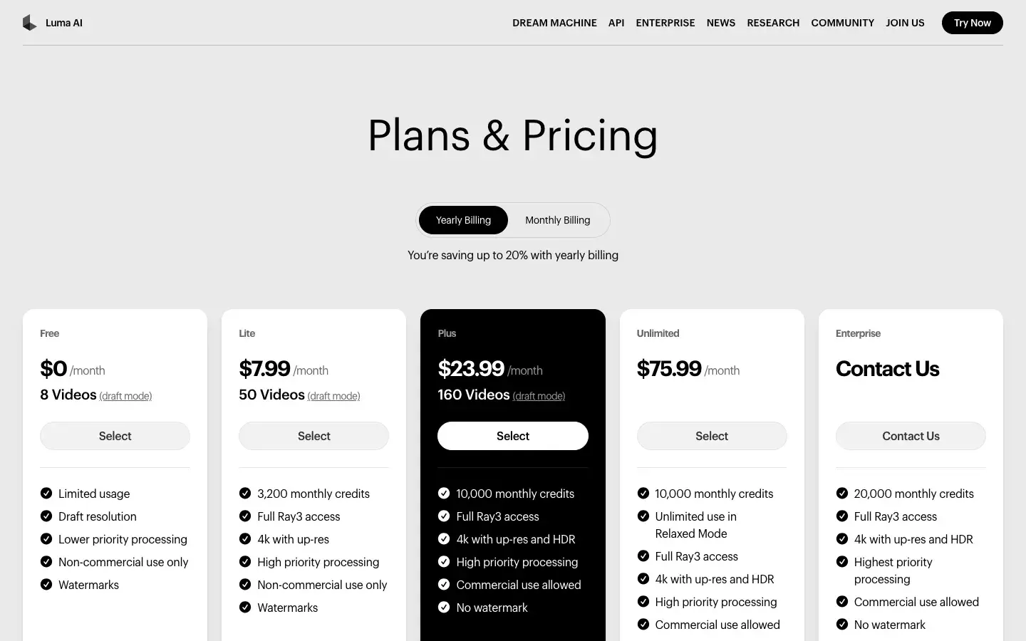 Luma Dream Machine screenshot 2
