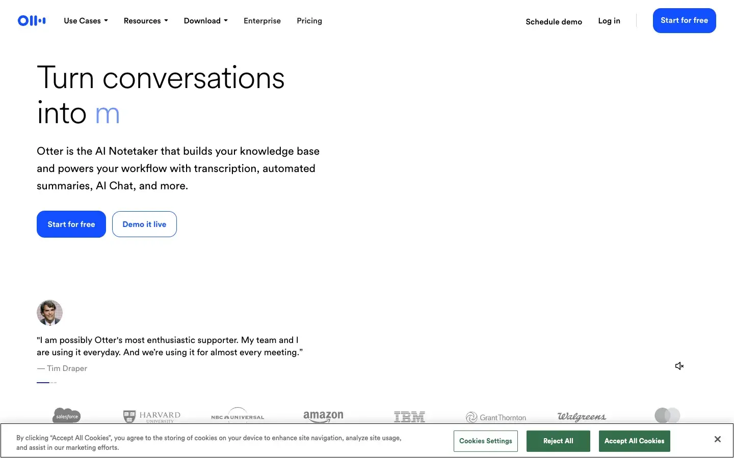 Otter.ai screenshot 1