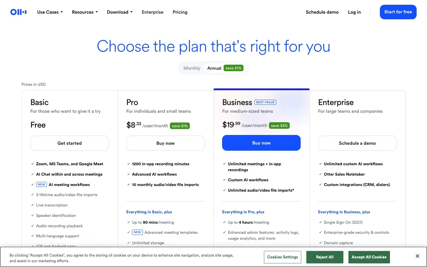 Otter.ai screenshot 2