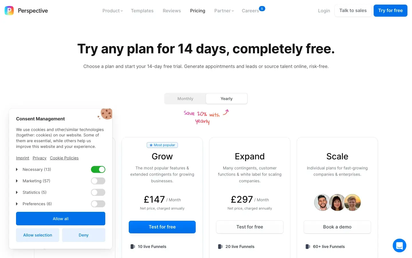 Perspective Funnels screenshot 2
