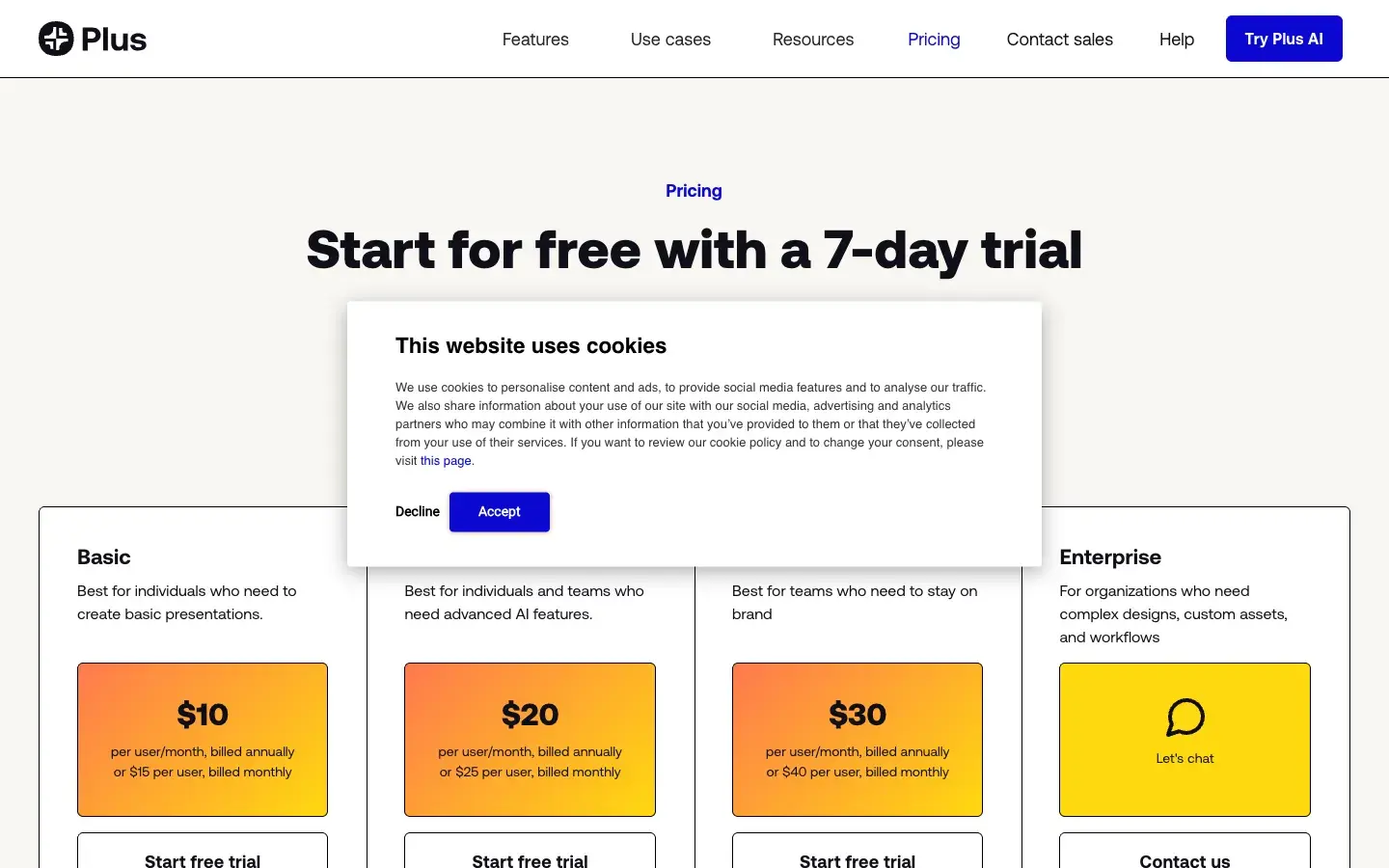 Plus AI screenshot 2