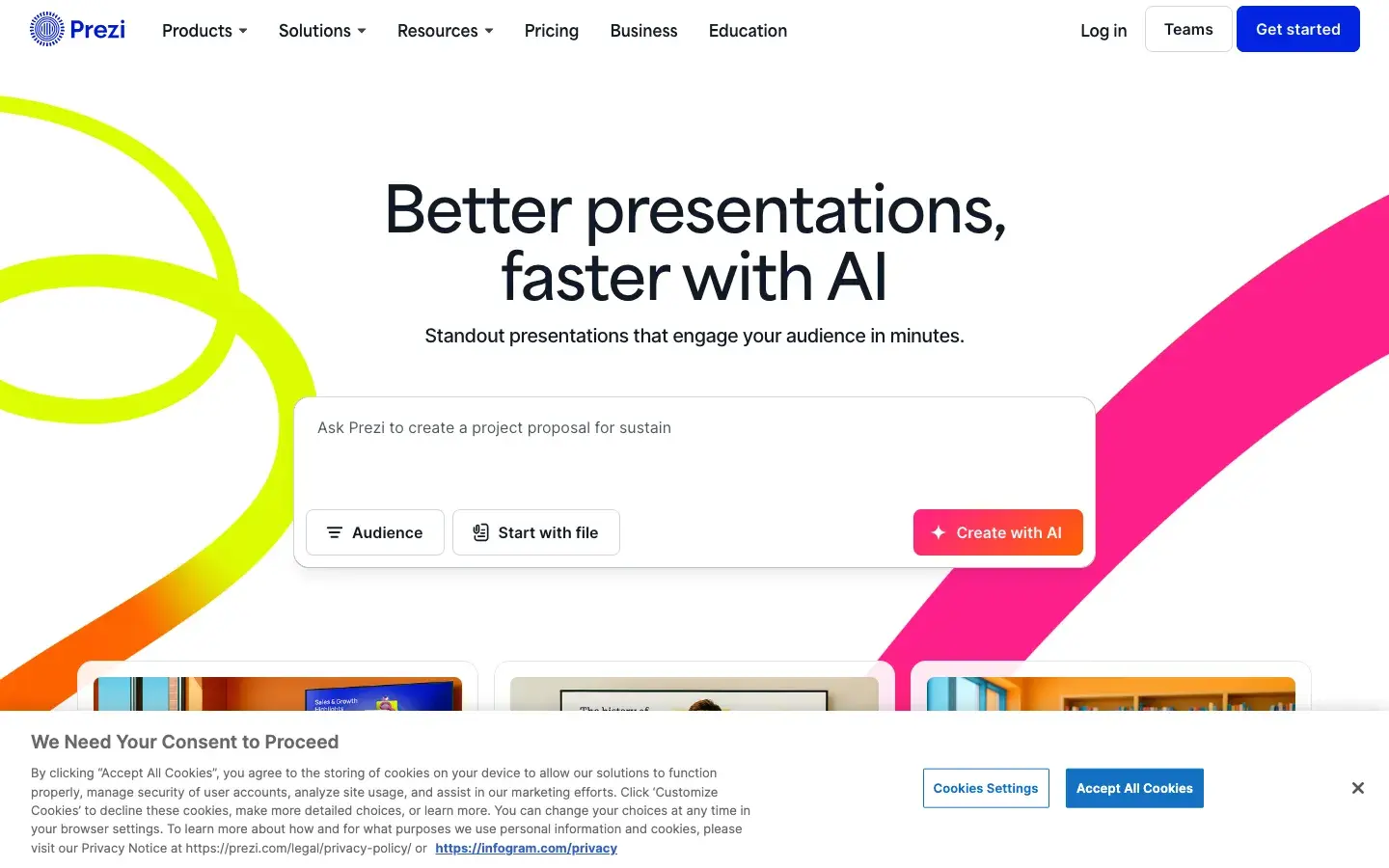 Prezi AI screenshot 1