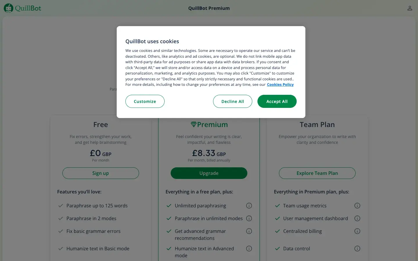 QuillBot AI Presentation Maker screenshot 2