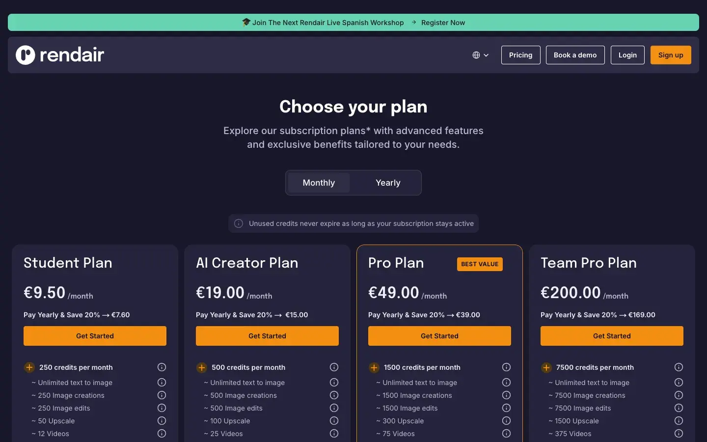Rendair AI screenshot 2