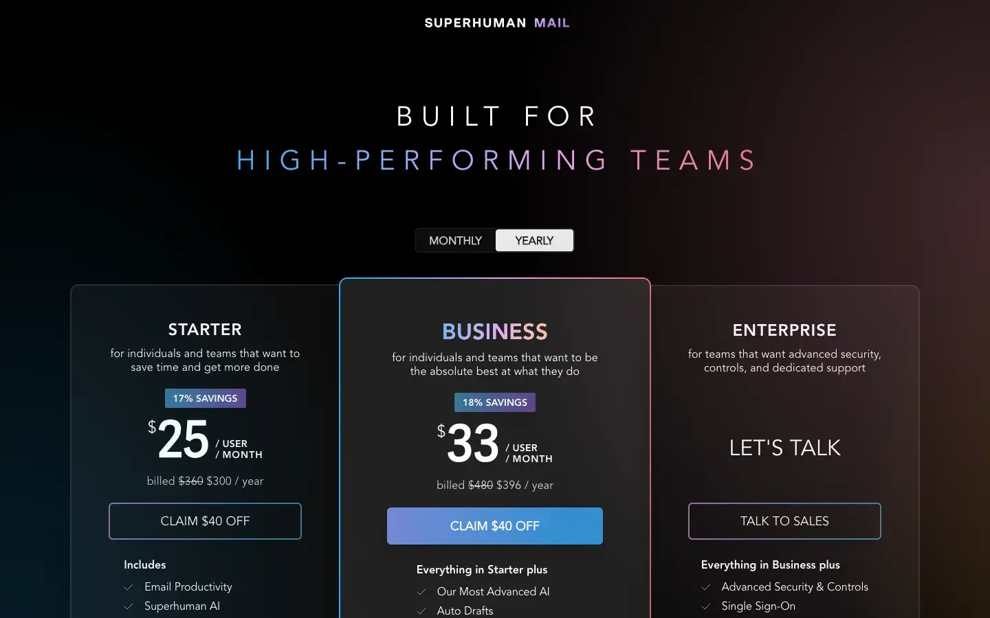 Superhuman screenshot 2