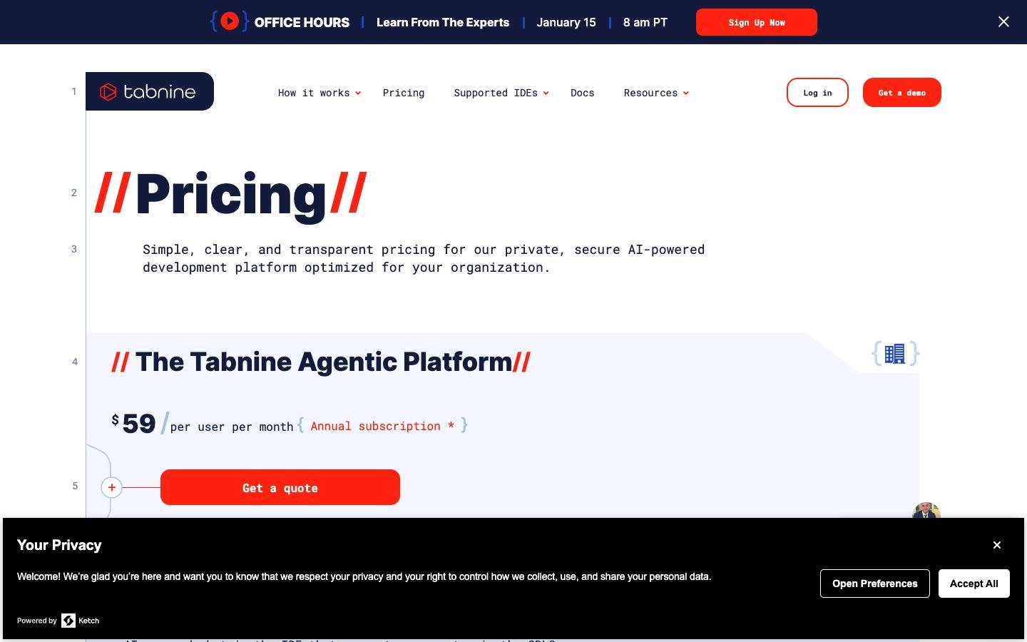 Tabnine screenshot 2