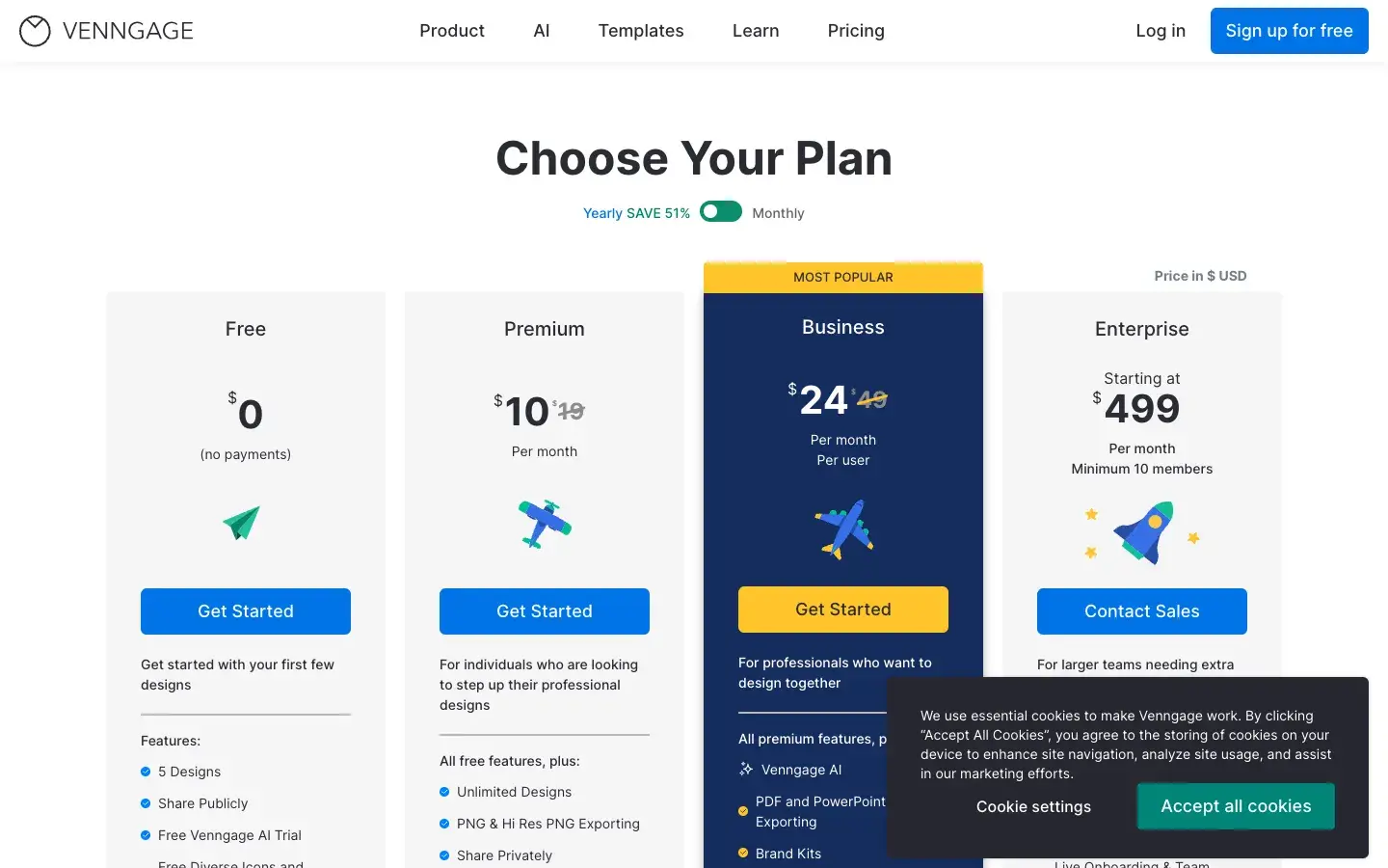 Venngage screenshot 2