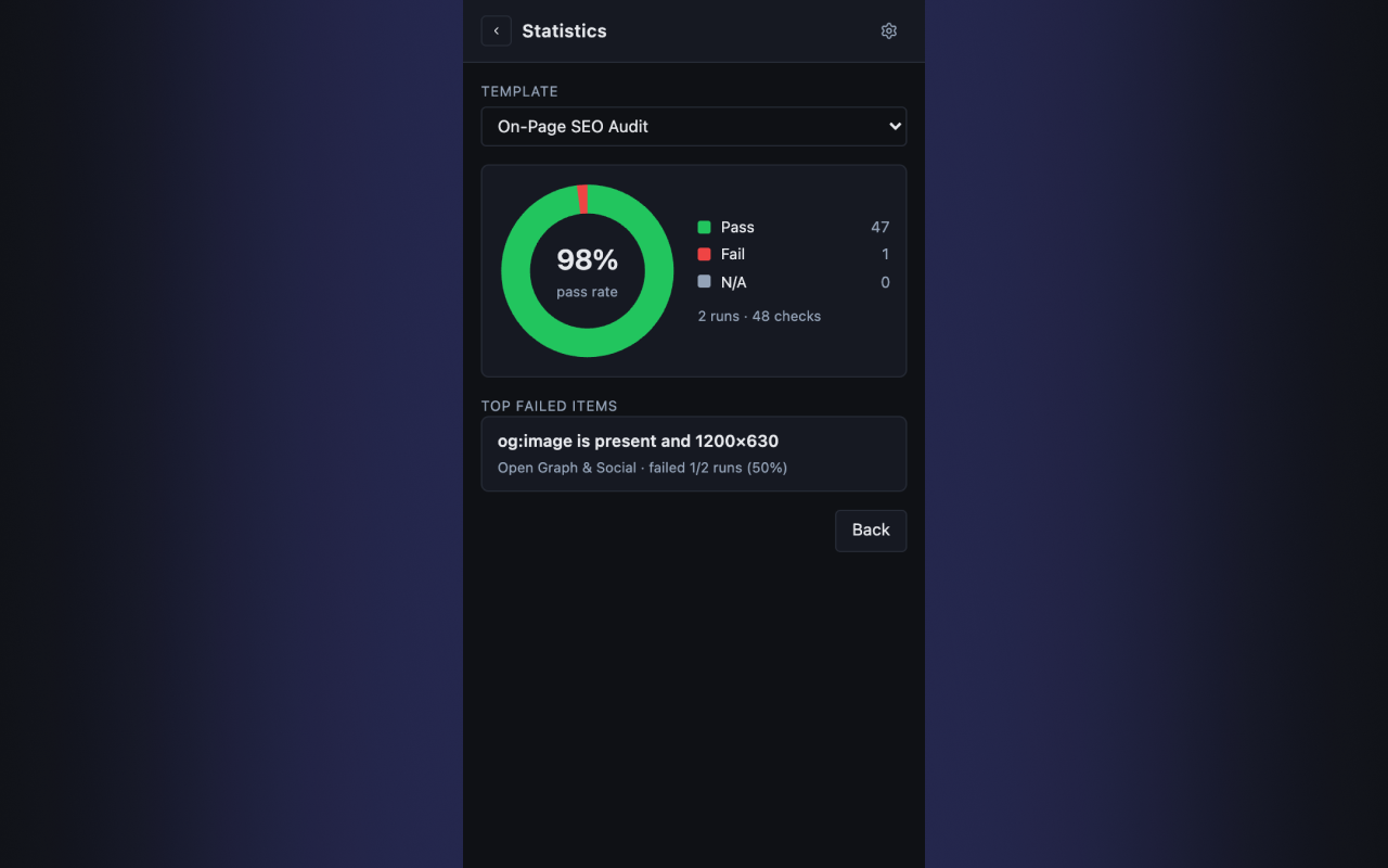 CheckRun screenshot 5