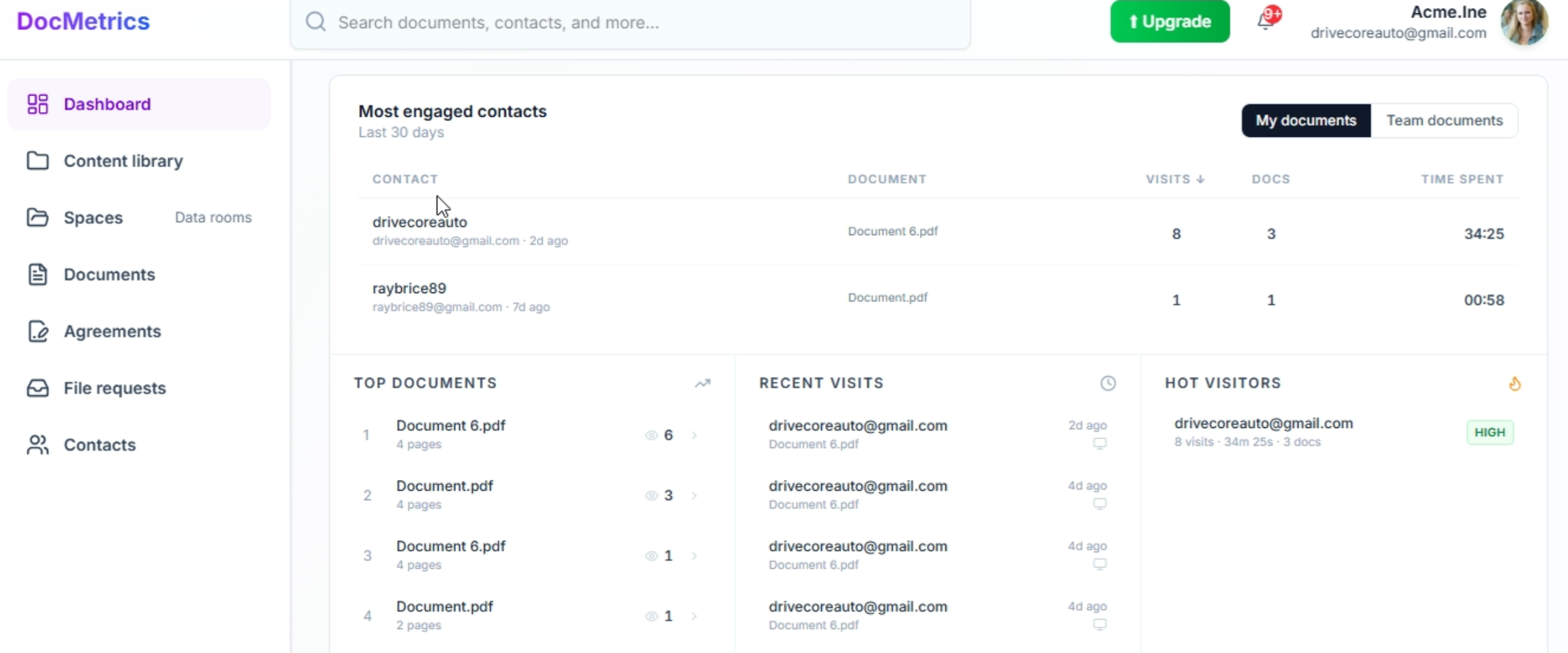 DocMetrics screenshot 1